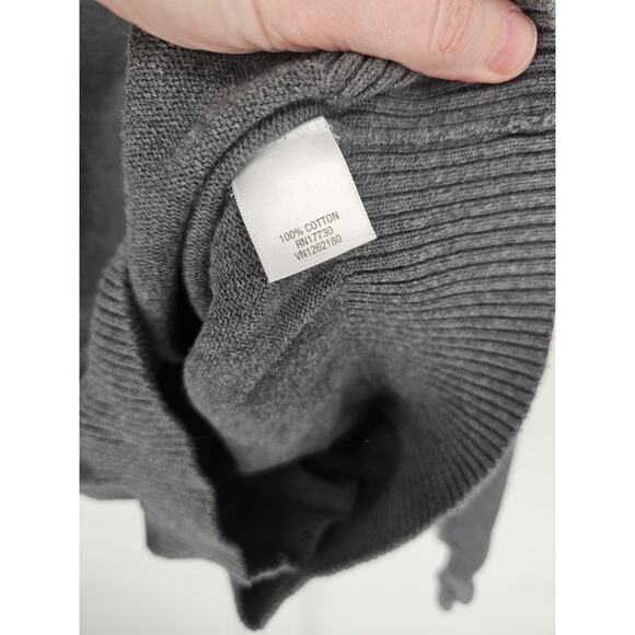 Merona Mens Sz XXL 100% Cotton Crew Neck Sweater Gray - Picture 3 of 4